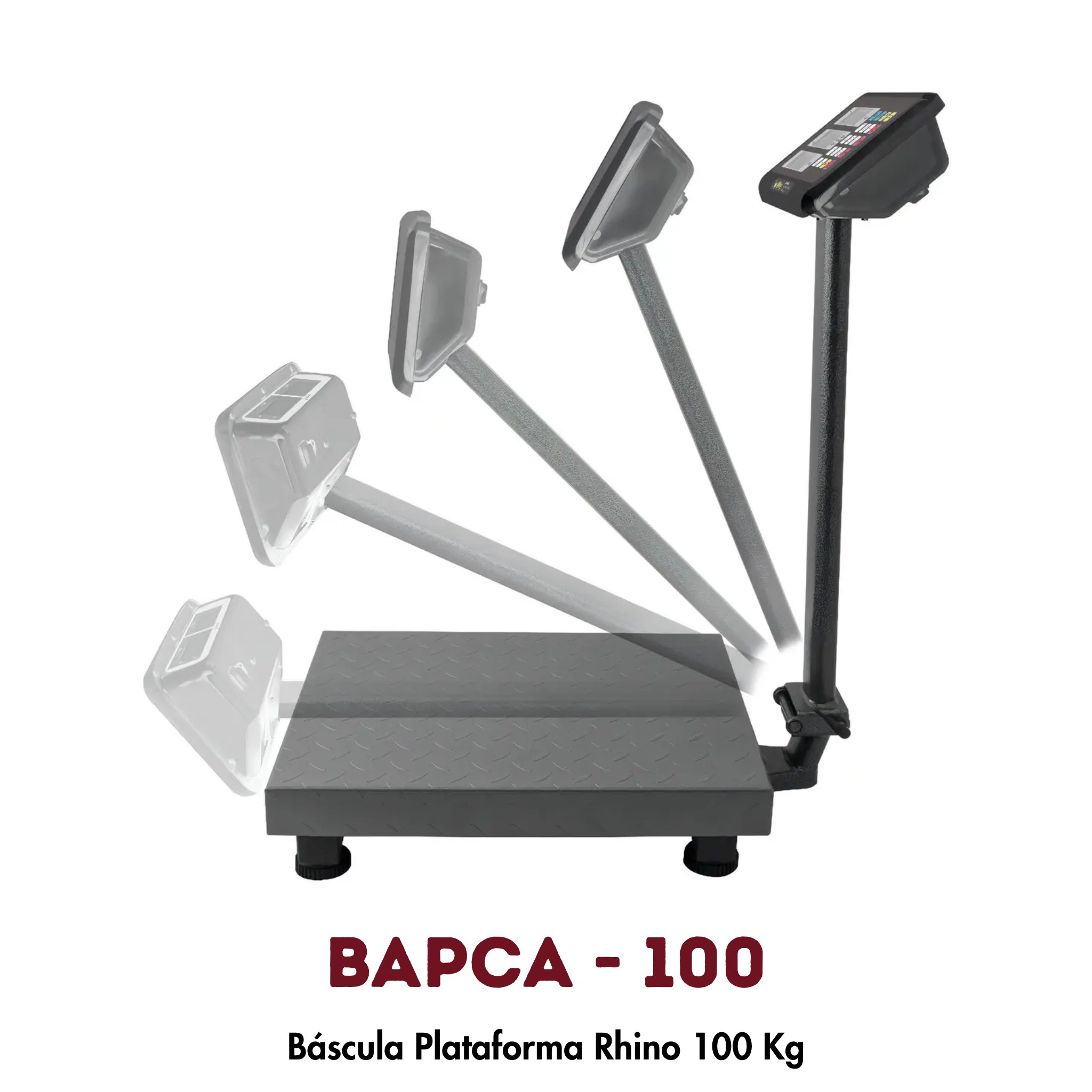 Báscula de Plataforma Rhino BAPCA-100 | 100 kg, Plegable y Portátil