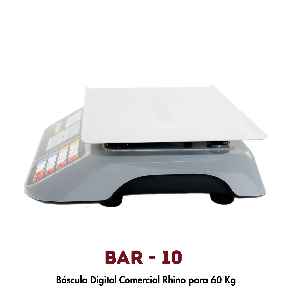 Báscula Rhino BAR-10 | 60 kg, Puerto USB para Conexión POS