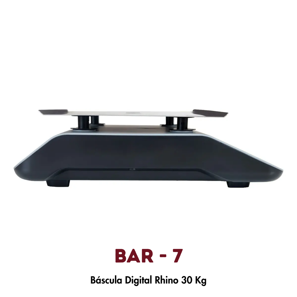 Báscula Rhino BAR-7 Multirango 15/30 kg | Función Tara y Cálculo de Cambio