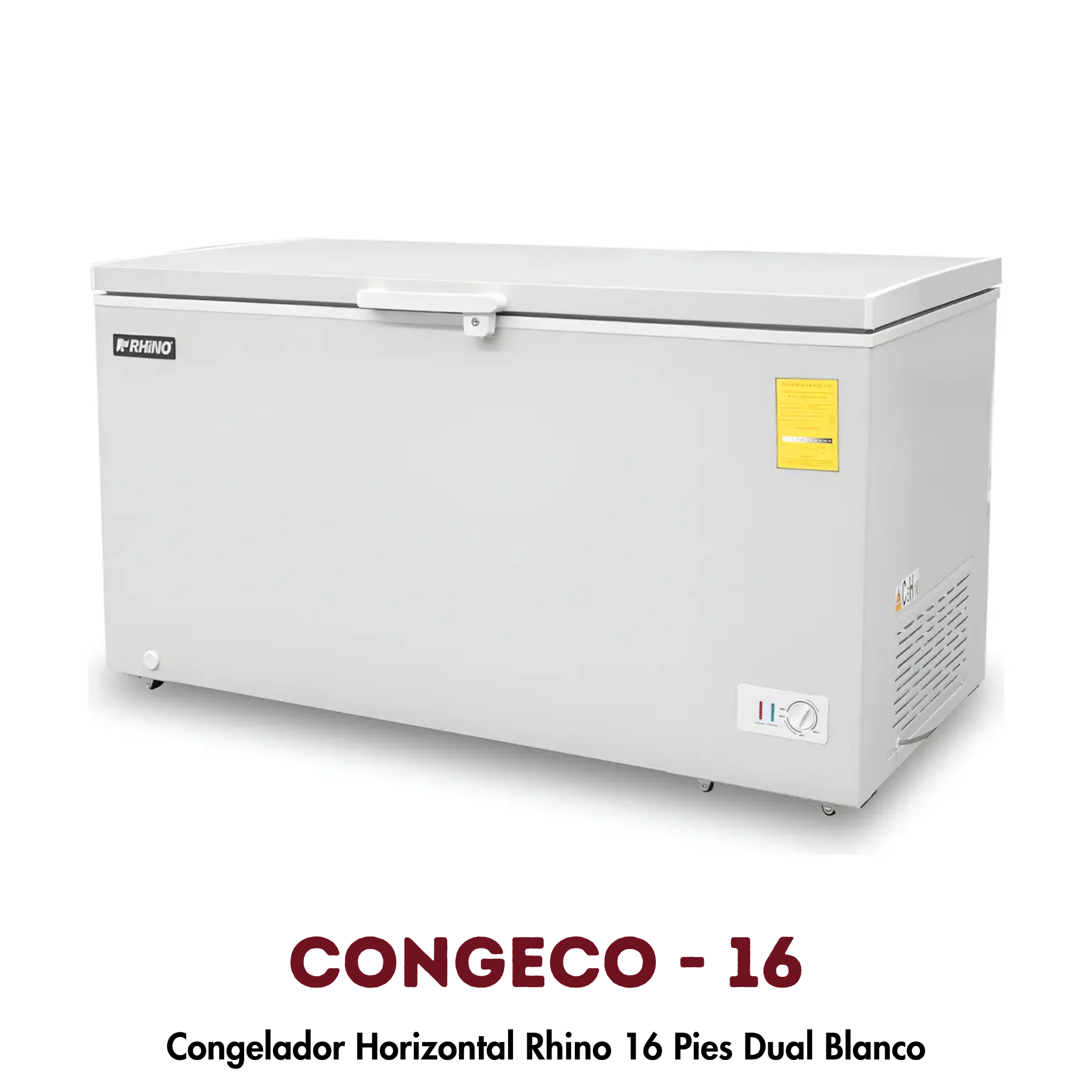 Congelador Horizontal Rhino CONGECO-16 | 16 Pies³, Doble Función