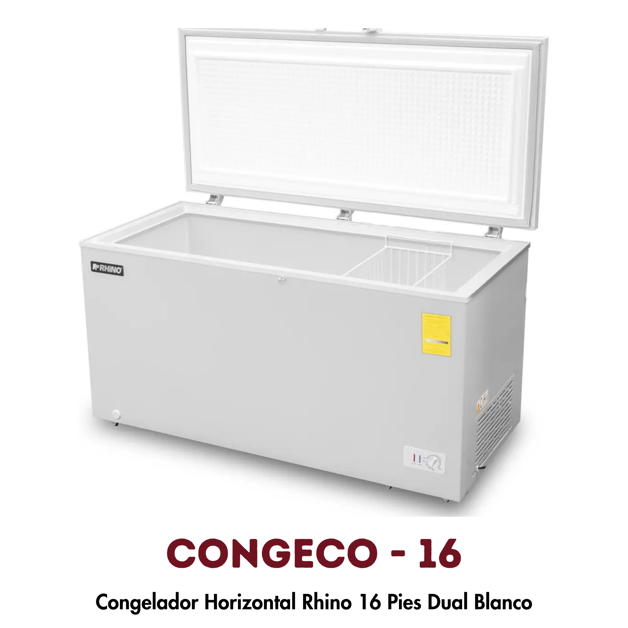 Congelador Horizontal Rhino CONGECO-16 | 16 Pies³, Doble Función