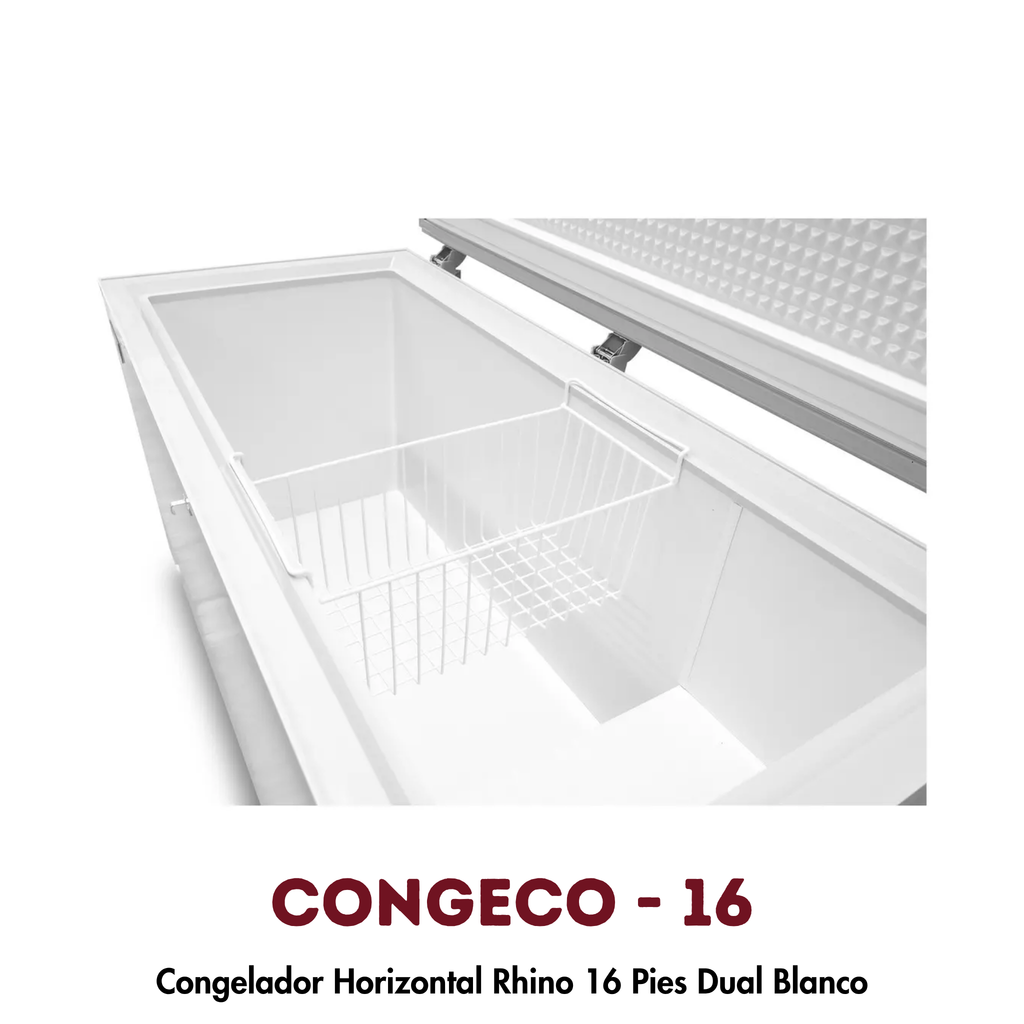 Congelador Horizontal Rhino CONGECO-16 | 16 Pies³, Doble Función