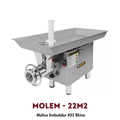 Molino Embutidor Rhino MOLEM-22M2 | 2 HP, 216 kg/hr, Acero Inoxidable
