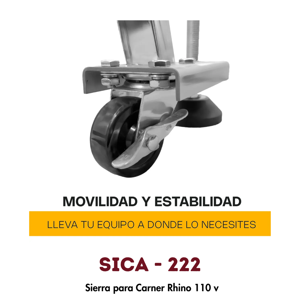 Sierra Carnicera Rhino SICA-222 | Cinta 222cm, Motor 2 HP