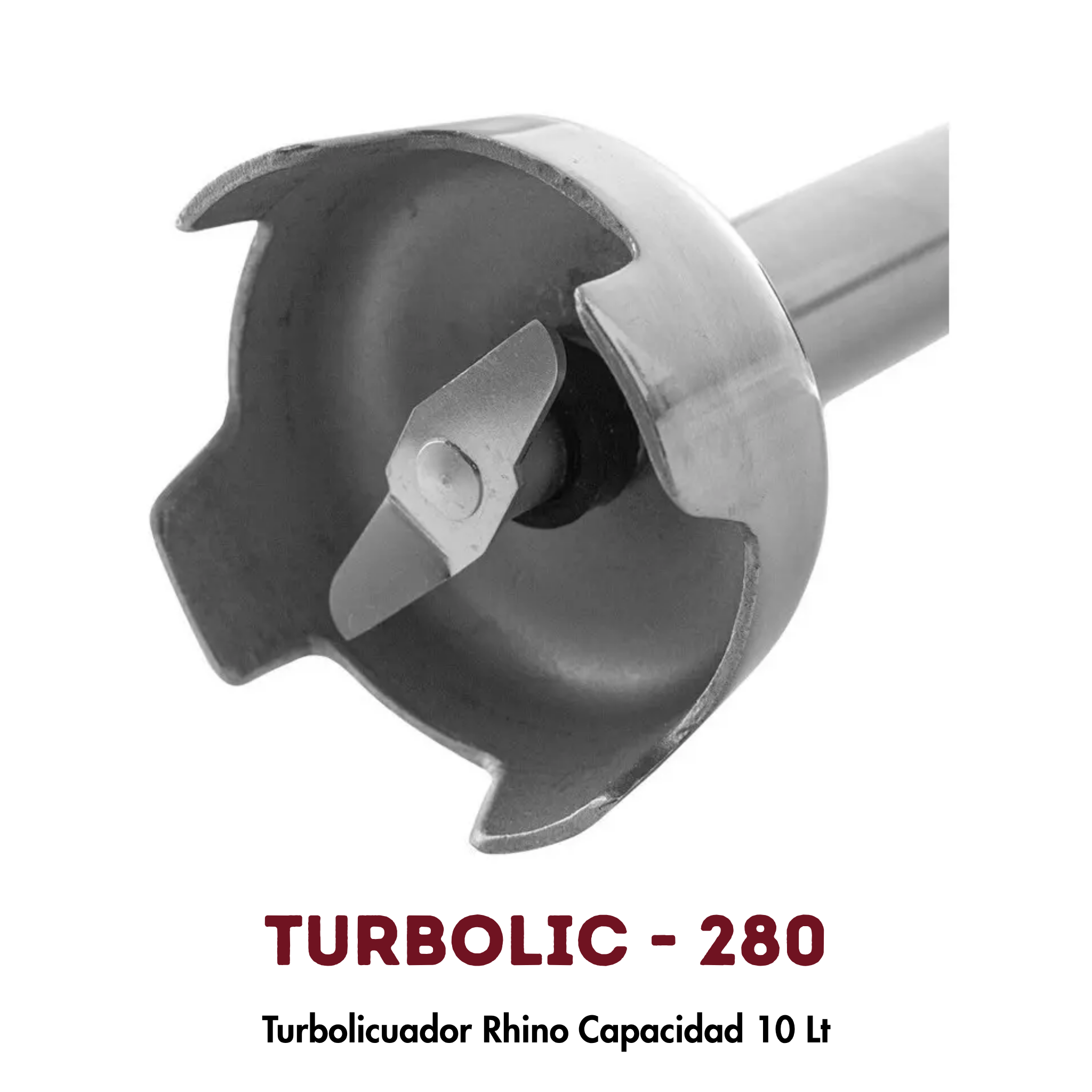 Turbolicuador TURLIC-280 10L | 280W, Brazo Desmontable de Acero Inoxidable