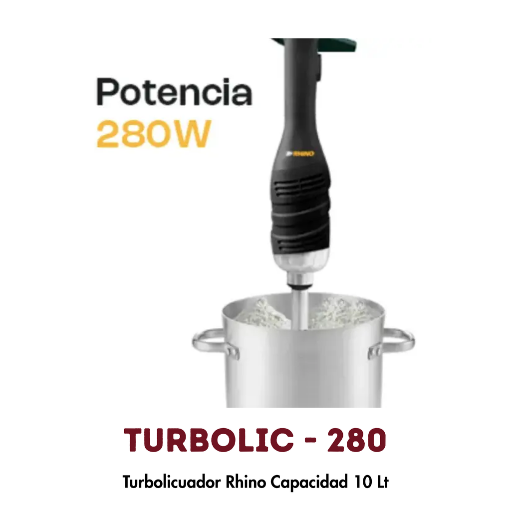 Turbolicuador TURLIC-280 10L | 280W, Brazo Desmontable de Acero Inoxidable
