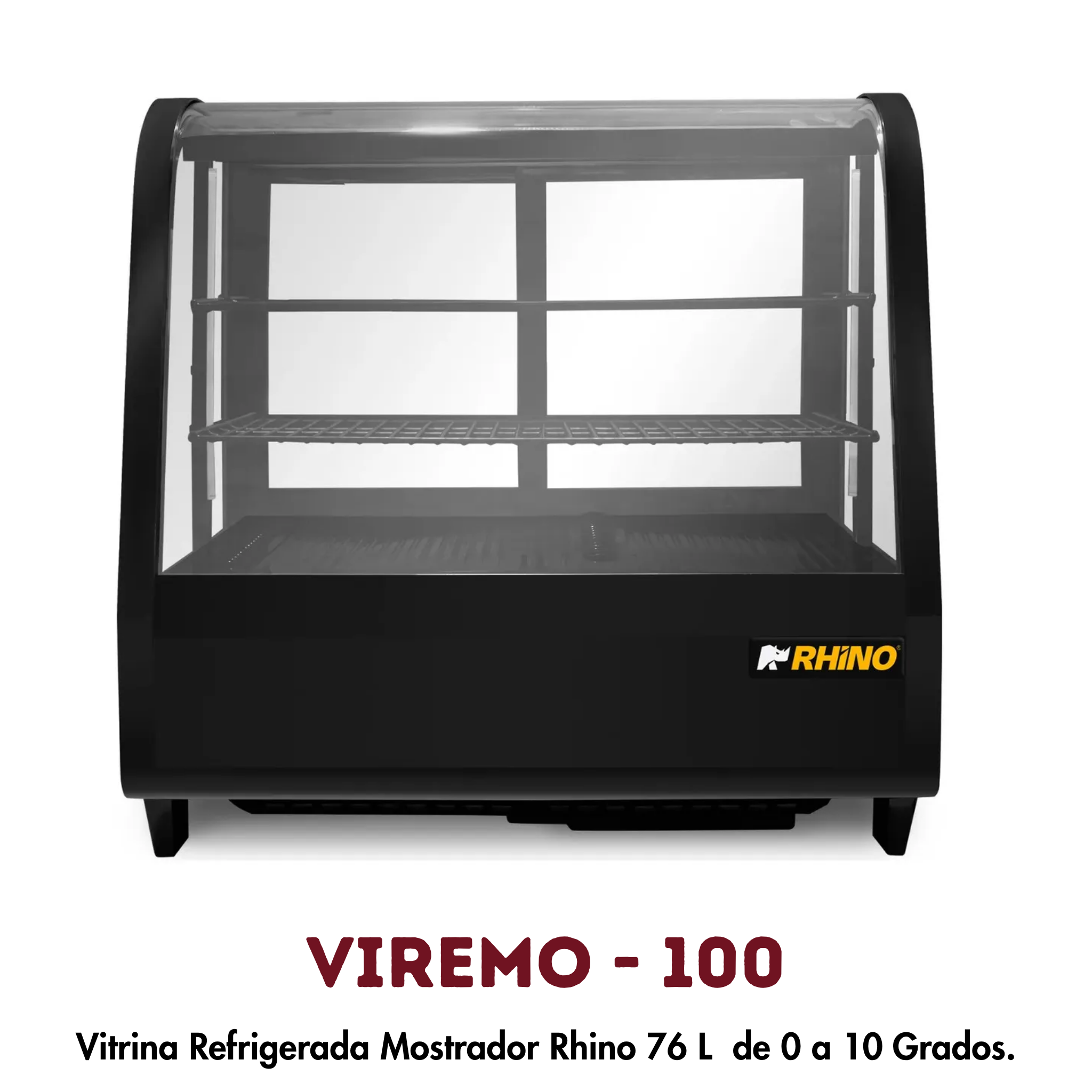 Vitrina Refrigerada VIREMO-100 | Exhibidor para Pasteles y Repostería