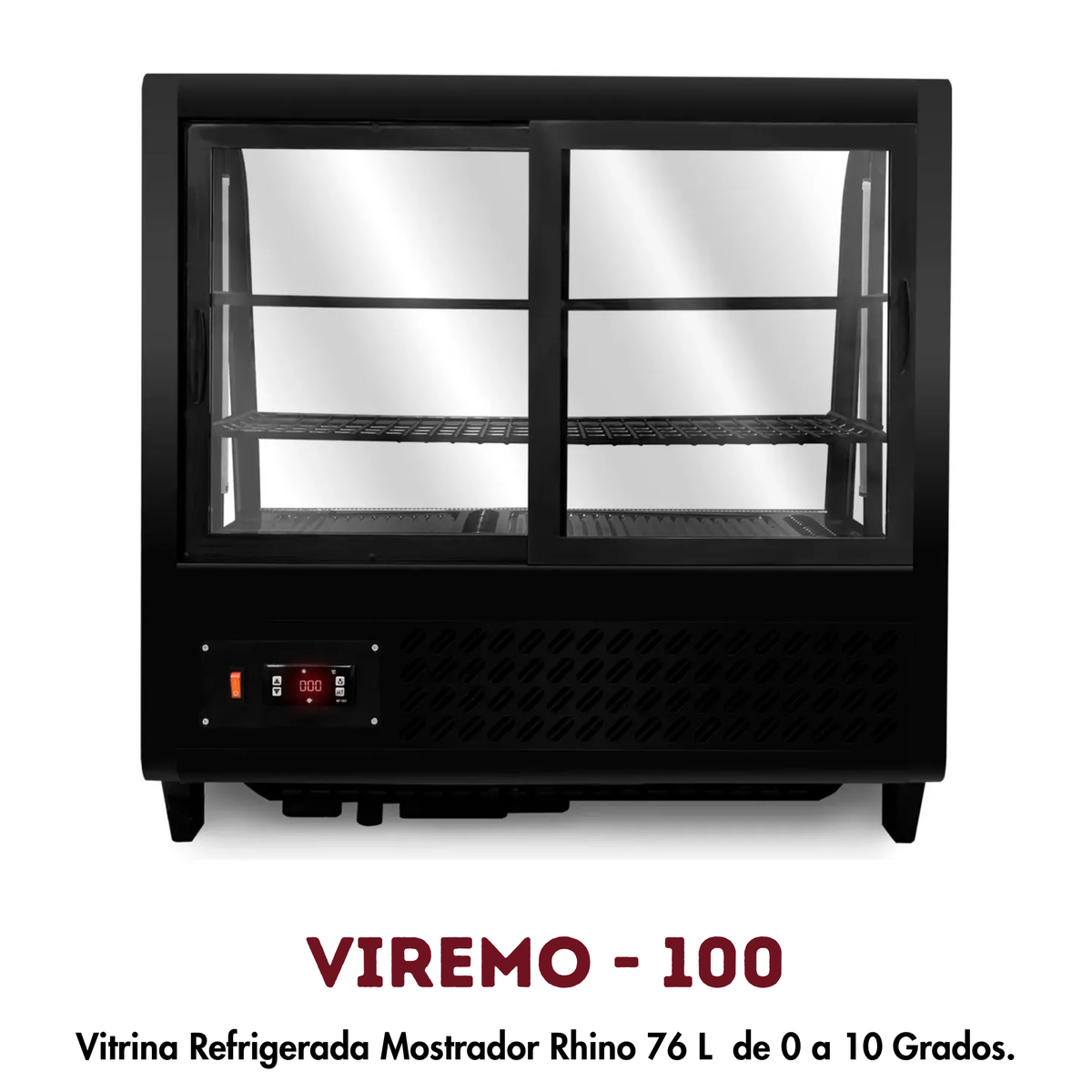 Vitrina Refrigerada VIREMO-100 | Exhibidor para Pasteles y Repostería