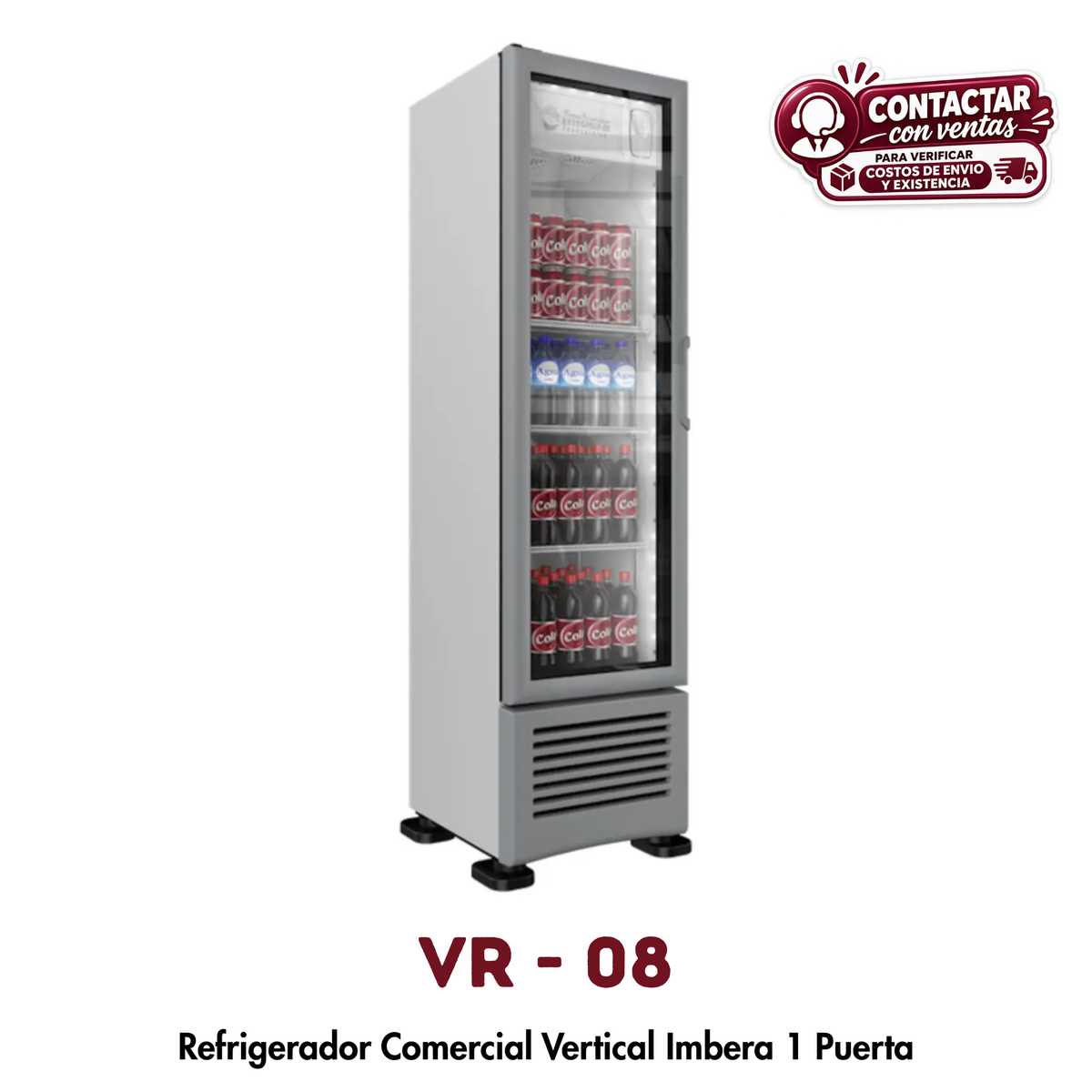 Refrigerador Vertical Imbera VR-08 | 8 Pies, Eficiencia A+