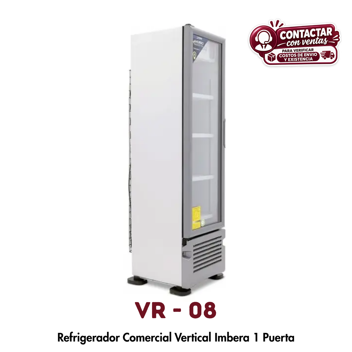 Refrigerador Vertical Imbera VR-08 | 8 Pies, Eficiencia A+