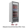Refrigerador Vertical Imbera VR-17 | 490.6 L, 1 Puerta de Cristal