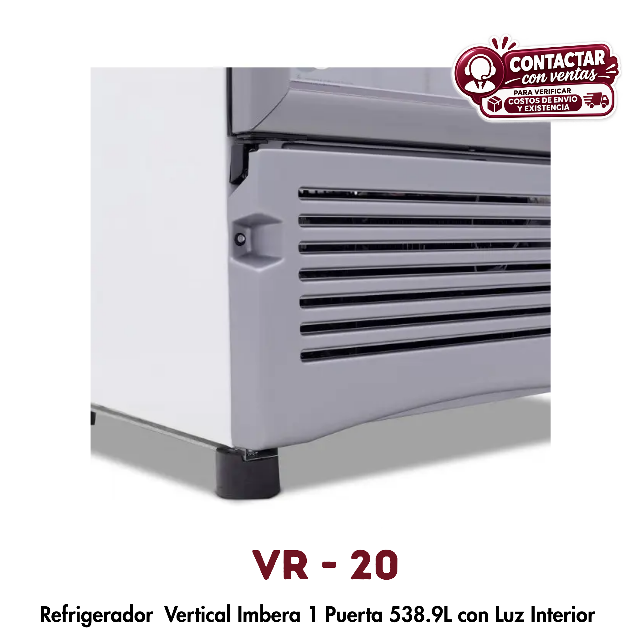 Refrigerador Vertical Imbera VR-20 | 538.9 L, Control Inteligente