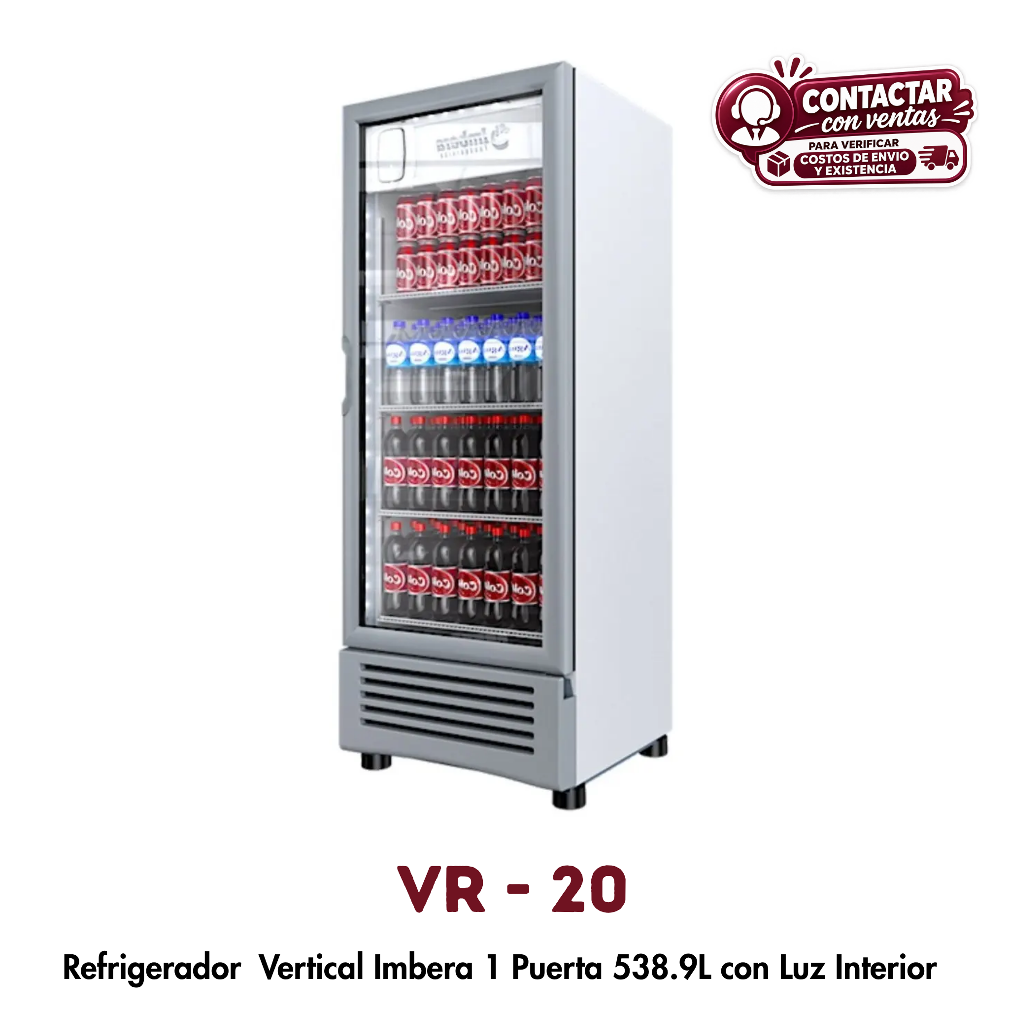 Refrigerador Vertical Imbera VR-20 | 538.9 L, Control Inteligente